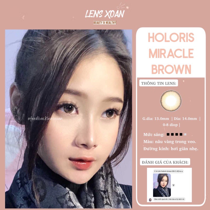 ÁP TRÒNG HOLORIS MIRACLE BROWN