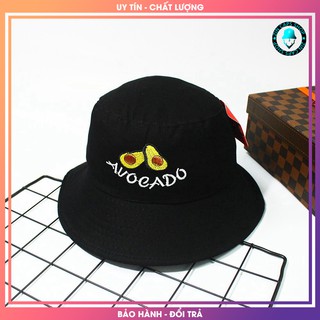 Mũ Bucket Đen Avocado 2 lớp vải Kaki / nón tai bèo / mu tai beo den / vành / non vanh / xô / xo
