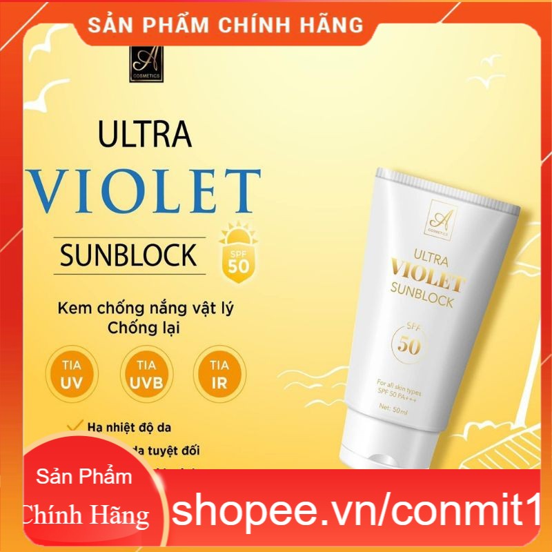Kem chống nắng Violet Sunblock 💕Chính Hãng💕 Kem Chống Nắng Ultra Violet Phương Anh Acosmetics Ngại Gì Nắng Nóng