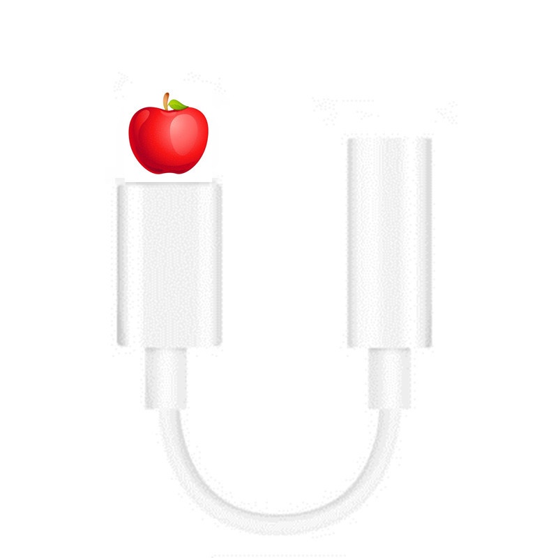 Jack chuyển đổi IPcó mic,rắc chuyển chân sạc thành chân tai nghe 3.5mm(lưu ý đọc kĩ mô tả sản phẩm)