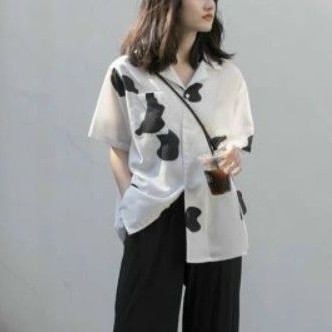 Áo sơ mi phôm rộng tay lỡ bò sữa phối túi alohashop91