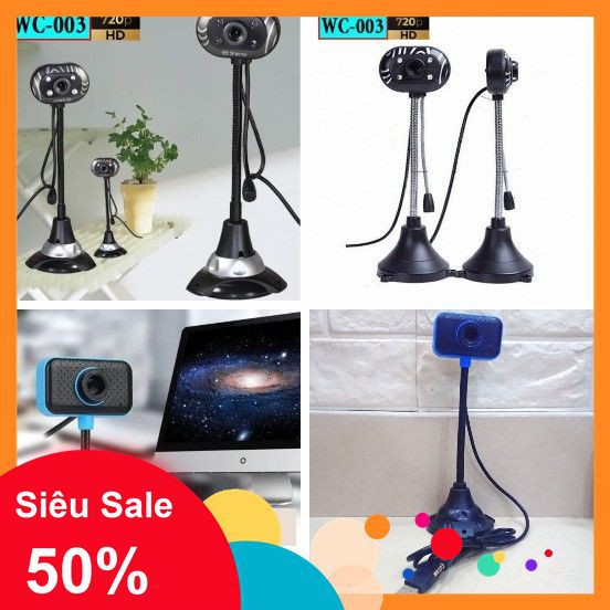 [5🌟][FREESHIP] WEBCAM MÁT TÍNH WC-003, X-LSWAB CHÂN CAO CÓ MIC [SALE]