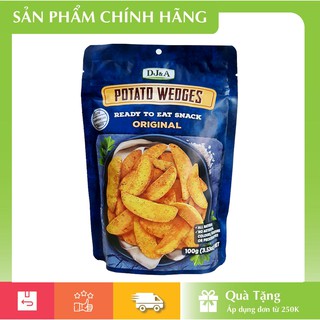 [HÀNG CHÍNH HÃNG] Khoai Tây Sấy Giòn Truyền Thống DJ&A 100gr - Original Potato Wedges