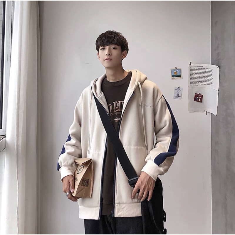 Áo khoác viền sọc  tay siêu đẹp thiêu BAOBAO