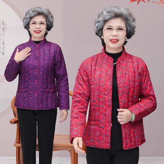 Áo khoác phao đệm bông siêu nhẹ siêu ấm cho các bà các mẹ người trung niên