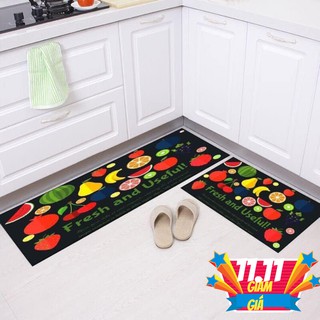 Bộ 2 Thảm Nhà Bếp 3D Cao Cấp