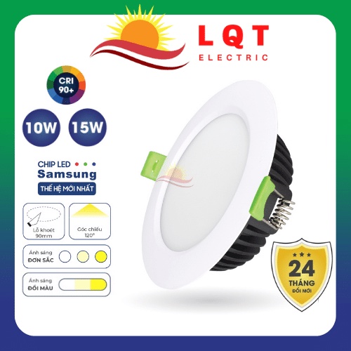 Đèn led trang trí downlight âm trần KINGLED Diamond 10W 15W siêu sáng tiếp kiệm điện năng