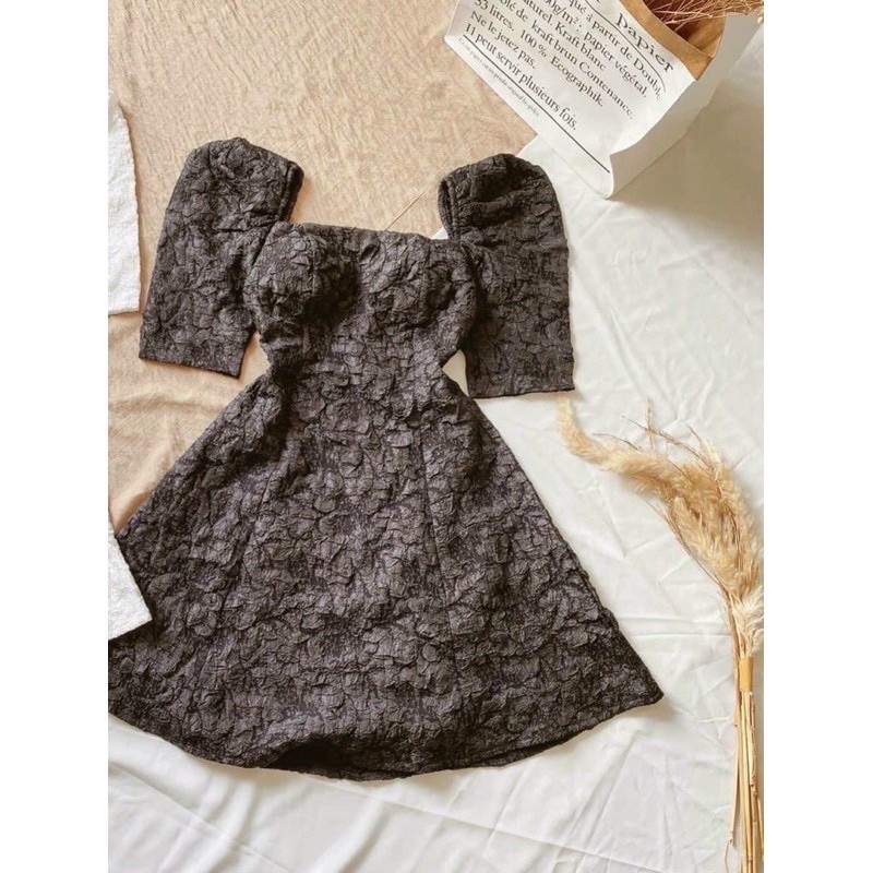 Đầm xốp tay phồng màu inbox | BigBuy360 - bigbuy360.vn