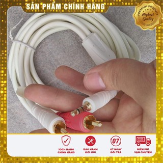 DÂY AV 1 RA 2 DÂY 3.5 RA AV BÔNG SEN - 1,8 MÉT TỐT -ĐIỆN TÍN AUDIO -ĐIỆN TÍN 3
