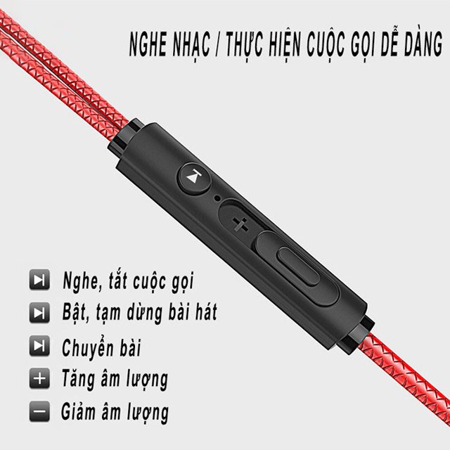 Tai nghe gaming PUBG, Tai nghe Gaming S2 SD nhét tai có Mic tháo rời cho game thủ âm thanh cực nhạy Casealpha