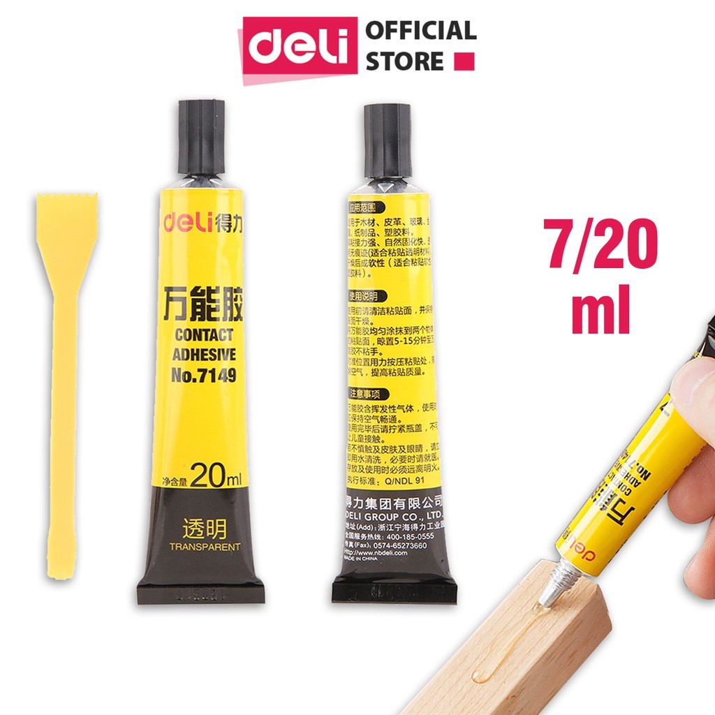 Keo Siêu Dính Đa Năng Deli - 7ml/ 20ml - Phù Hợp Sửa Chữa, Ghép Nối - Có Thể Dán Trên Mọi Bề Mặt - 7140/7149