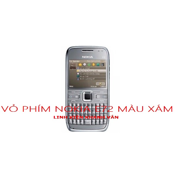 VỎ PHÍM NOKIA E72 MÀU XÁM