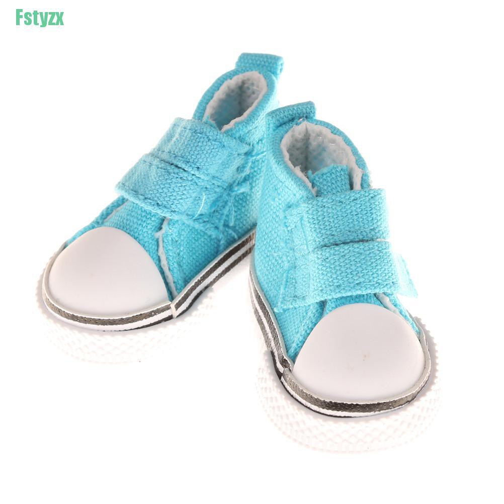 fstyzx 1/6 BJD Doll Fashion Mini Toy 5cm Canvas Shoes Sneaker Bjd Doll Shoes Accessories