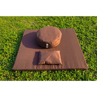 Trọn bộ bồ đoàn + tọa cụ - chất liệu thô, hỗ trợ ngồ thiền chất lượng uy tín 5 năm