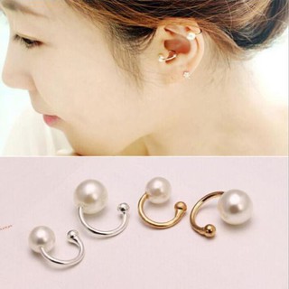 Khuyên kẹp vành tai đính hạt tròn i04