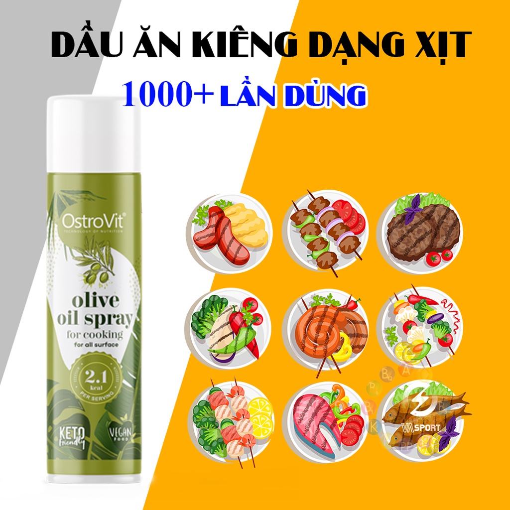 Dầu xịt ăn kiêng 0 calo - keto ostrovit oil spray - ảnh sản phẩm 2