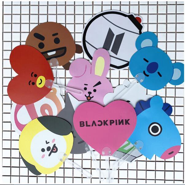 Quạt tay BT21,BLACKPINK