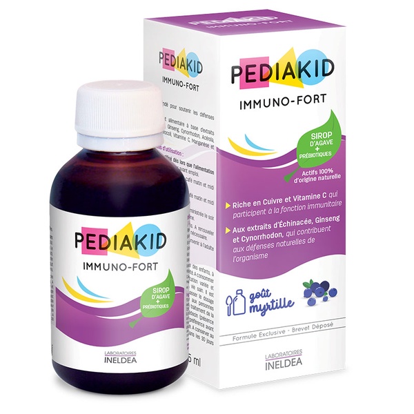 [GIÁ GỐC] Pediakid - 22 vitamin / Appetit tonus / Sommeil / Sắt Fe + Vitamin B / Immuno Fort - Chai 125ml