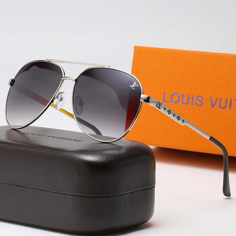 Kính mát gọng kim loại chống lóa hiệu Louis Vuitton cho nam
