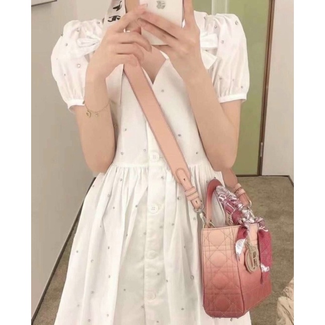 Túi Dior Lady hồng loang 5ô fullbox đẹp mê-phukien.changshouse