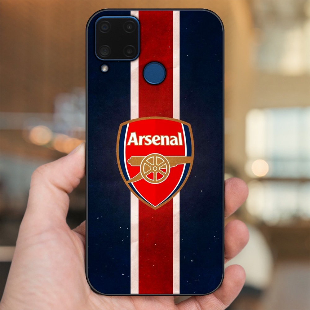 Ốp lưng Realme C15 viền đen in hình Arsenal FC