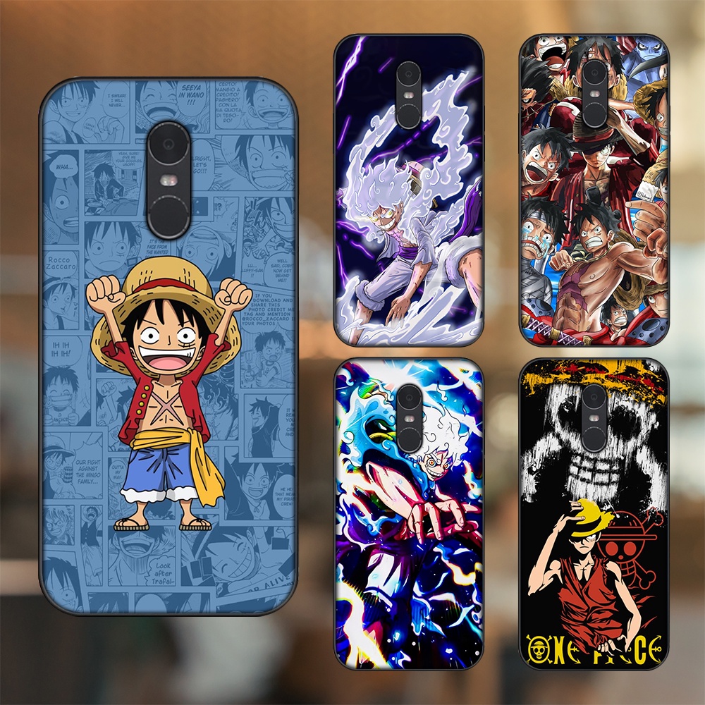 Ốp lưng Xiaomi Redmi Note 4, Note 4x viền đen in hình Luffy One Piece