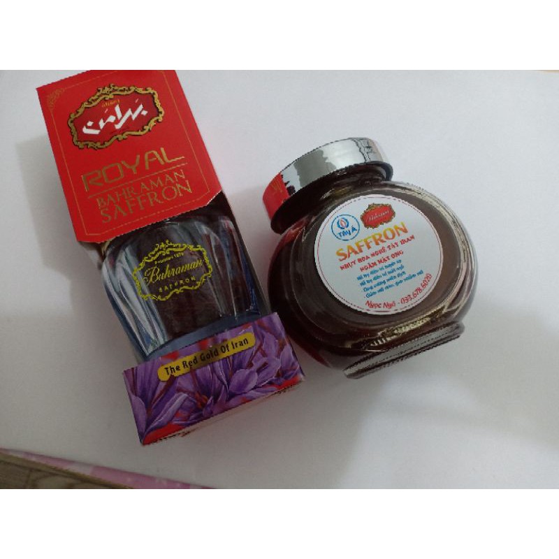 200 ml mật ong ngâm 1 gram saffron