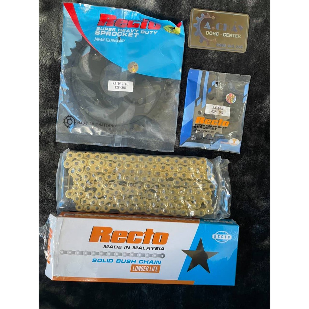 Bộ Nhông Sên Dĩa Rector - Satria Fi, Raider Fi - ACR DOHC shop