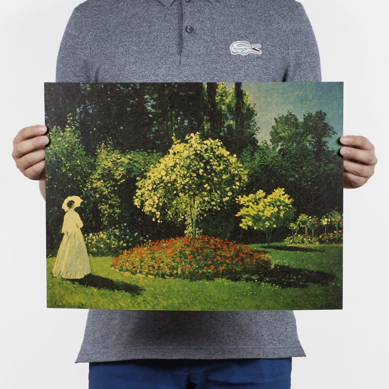 Tranh sơn dầu treo tường trang trí độc đáo sang trọng 36x47cm
