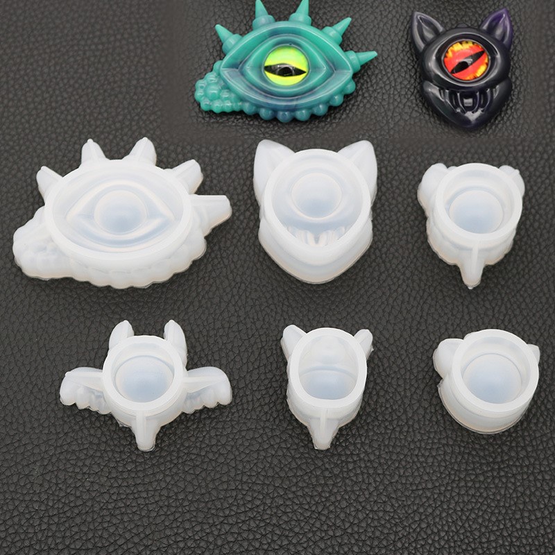 Khuôn Silicone Làm Mặt Dây Chuyền Hình Mắt Quỷ Độc Đáo