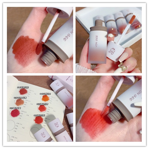 Son Môi Nhung Lì Qibest Lâu Trôi Chống Thấm Nước Với 6 Màu Lựa Chọn Cho Nữ