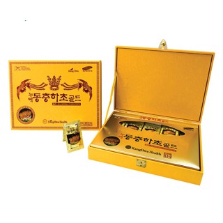 Nước Đông Trùng Hạ Thảo 60 Gói Kanghwa Hàn Quốc Hộp Gỗ Vàng Chính Hãng