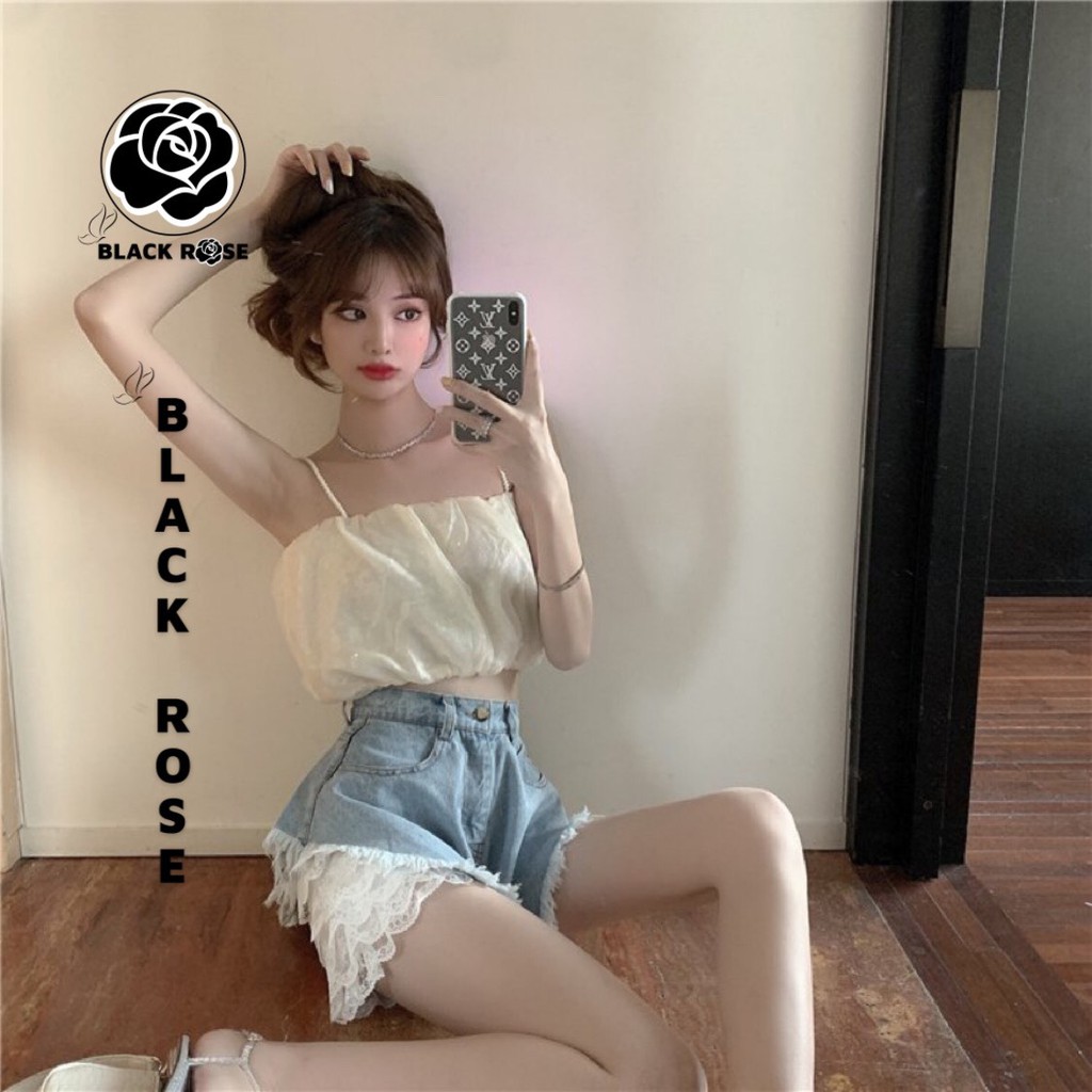 Quần Áo Kiểu Nữ Đùi Jeans Đẹp Lưng Cao BLACK ROSE Quần Đùi Jean Bò Rin Cao Cấp Mẫu Hot Trend Mùa Hè 2021 -TẤM BOUTIQUE | BigBuy360 - bigbuy360.vn