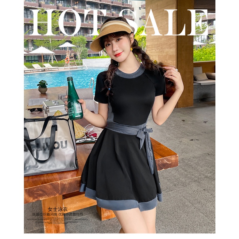 Đồ bơi thể thao đồ bơi hàn quốc 1 mảnh cho nữ set liền thân đồ tắm biển nữ một mảnh kín đáo Bộ Đồ Bơi Một Mảnh Kiểu Mới Thời Trang Sành Điệu Cho Nữ