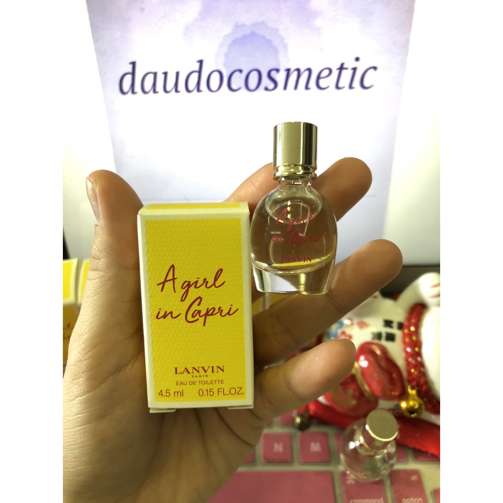 [ mini ] Nước hoa Lanvin A Girl In Capri EDT 4.5ml | Thế Giới Skin Care