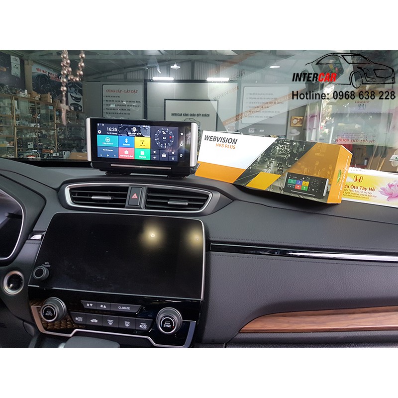 Lắp đặt camera hành trình webvision N93 Plus xe Honda CRV 2018