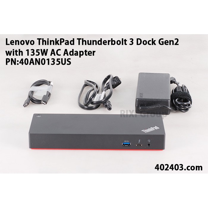 Đế kết nối thiết bị Dock Thinkpad Thunderbolt 3 Gen 2 - 40An0135US/EU , Dock  Thinkpad X1 Carbon