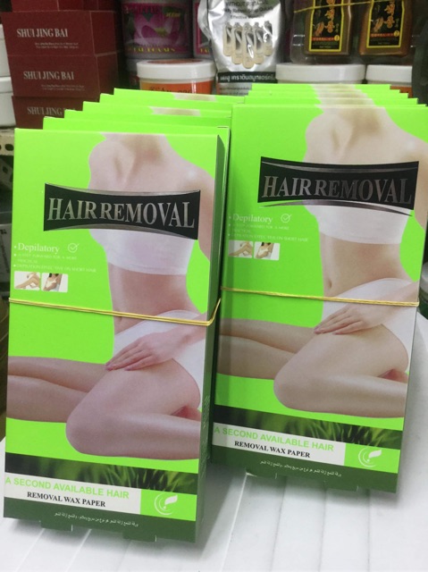 Giấy wax lông có sẵn gel 10 miếng | BigBuy360 - bigbuy360.vn