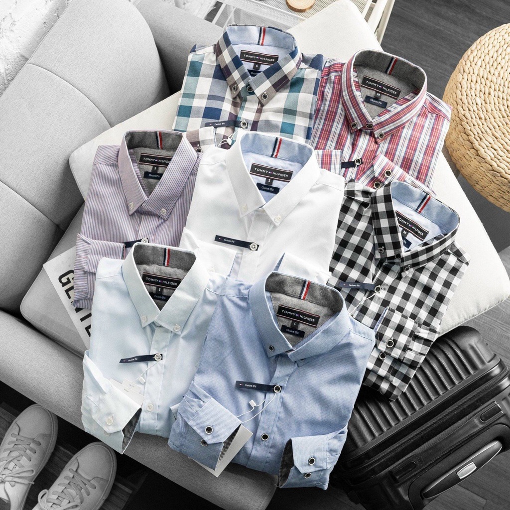 Aó sơ mi nam dài tay 6 colors dư xịn TM,Chất vải COTTON,Form Slimfit,thấm hút mồ hôi,hàng VNXK