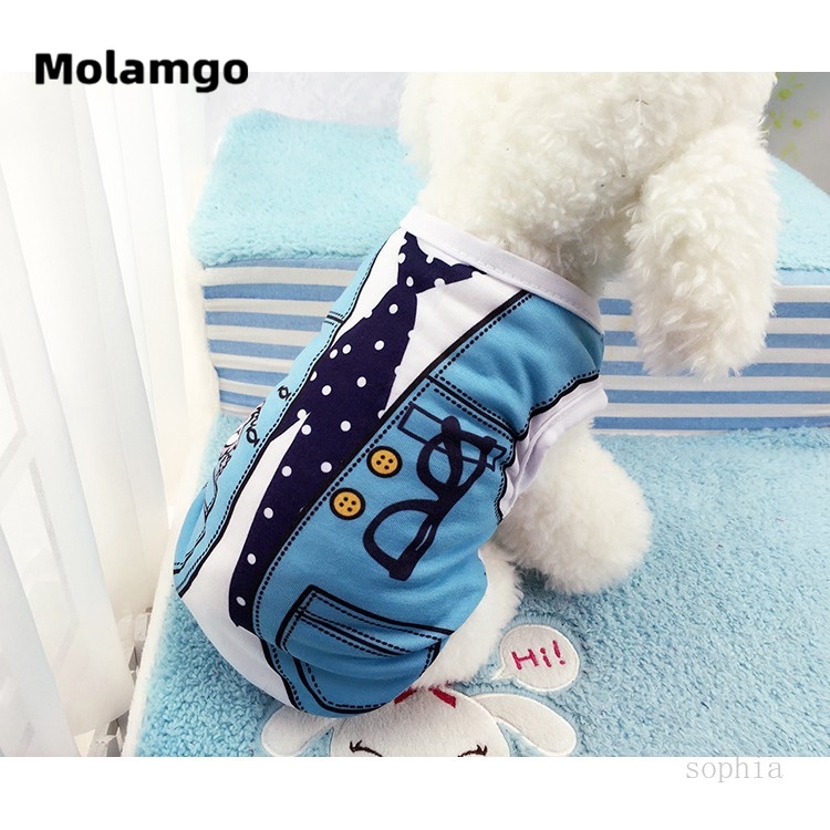 Áo Cotton Thời Trang Xuân Hè Xinh Xắn Dành Cho Thú Cưng