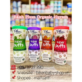 Bánh ăn dặm hữu cơ Plum Organic 42g date 2021