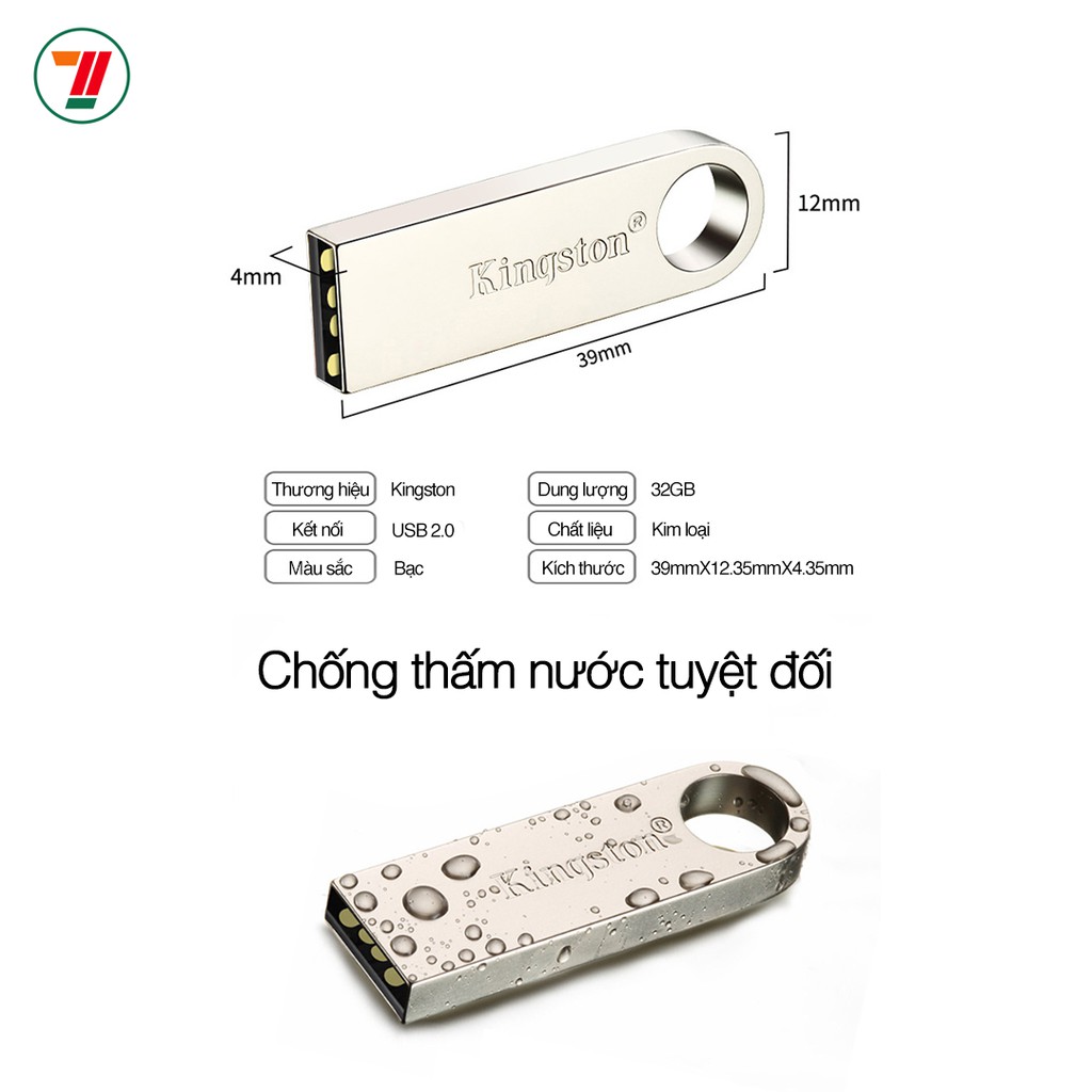 USB kjngston 32GB DTSE9 ( VỎ NHÔM / tặng otg usb)