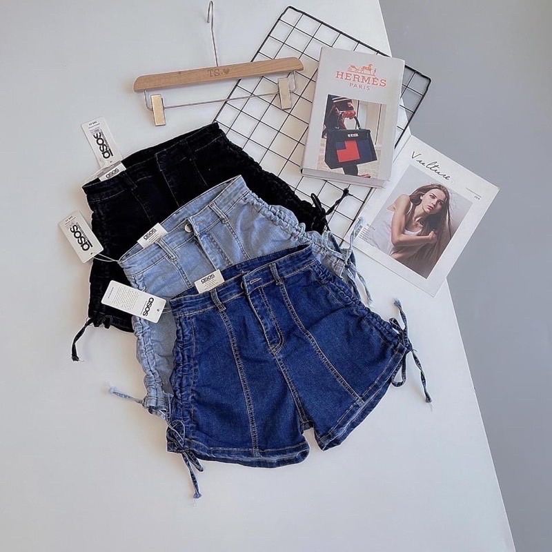 ( Mã 643 ) Quần sooc bò rút dây sườn co dãn hàng đẹp | BigBuy360 - bigbuy360.vn