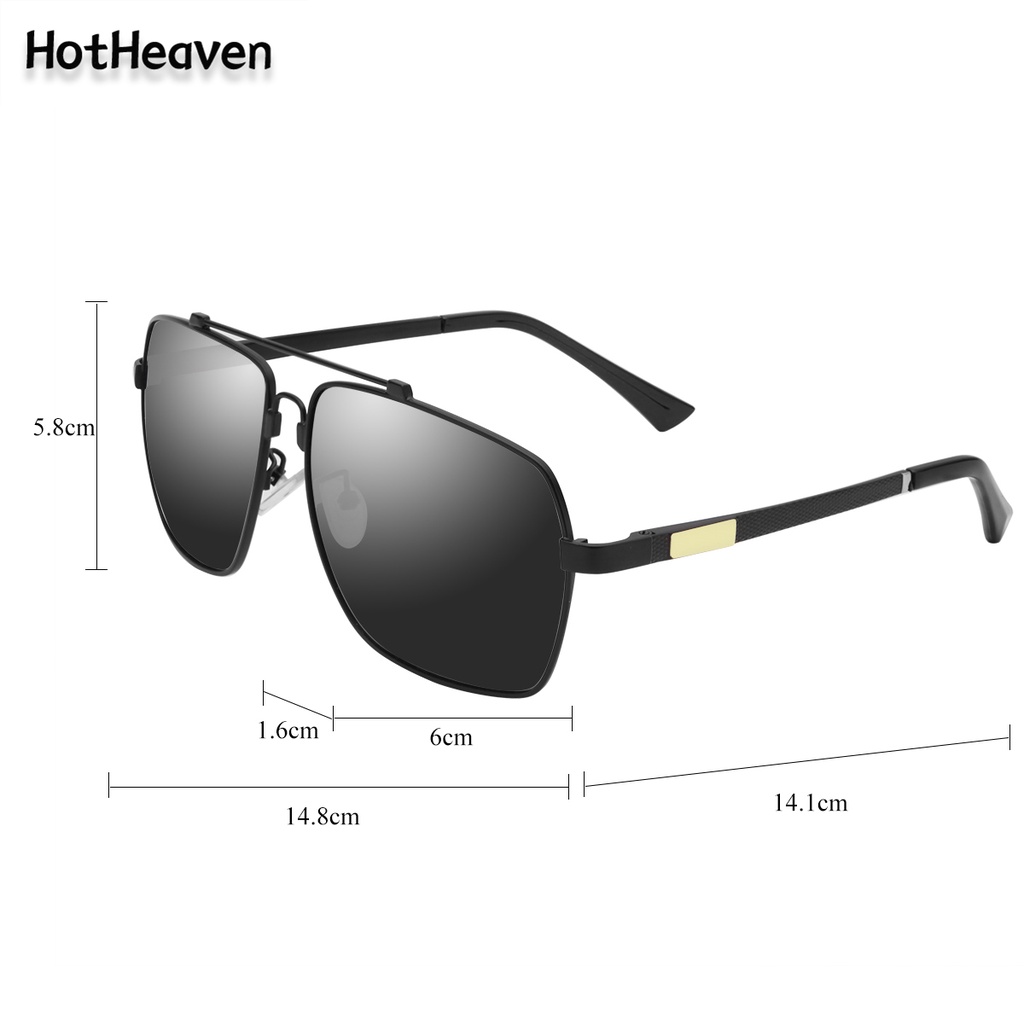 Kính Mát Phân Cực Gọng Kim Loại 6 Kiểu Dáng Thời Trang Unisex Chống Tia UV400
