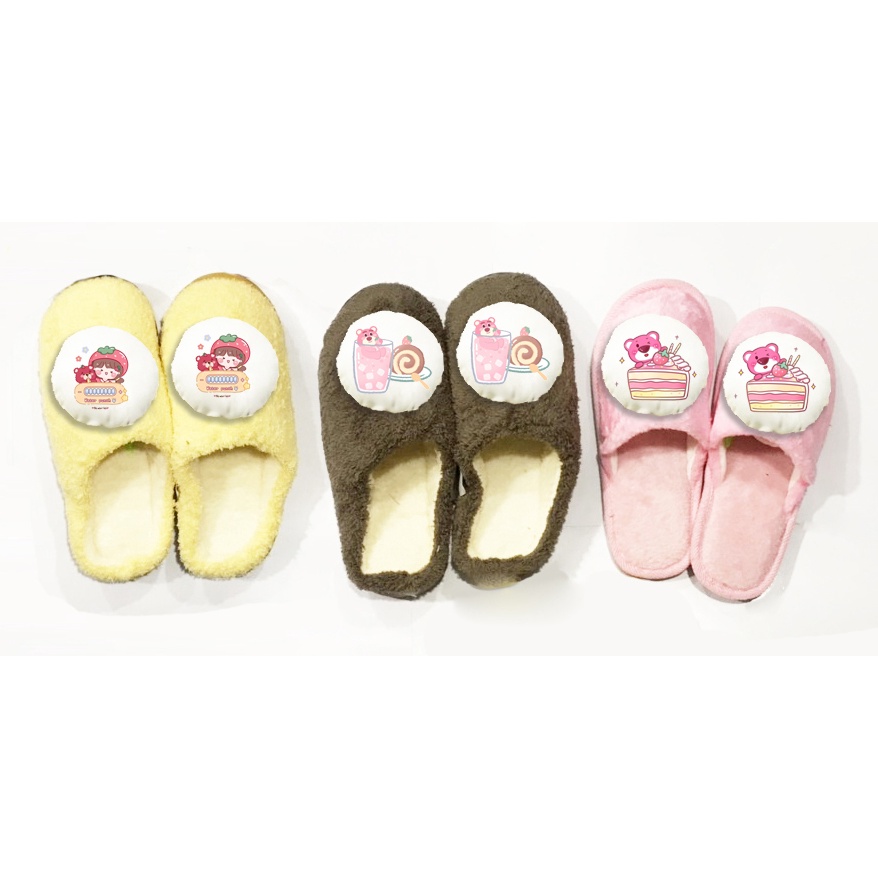 dép lông gấu dâu tây lotso thỏ stella cáo lina GD DTN32 hoa cúc giữ ấm dễ thương cute idol kpop hoạt hình đi trong nhà
