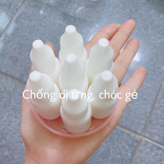 Chai ống bóp 5ml màu trắng