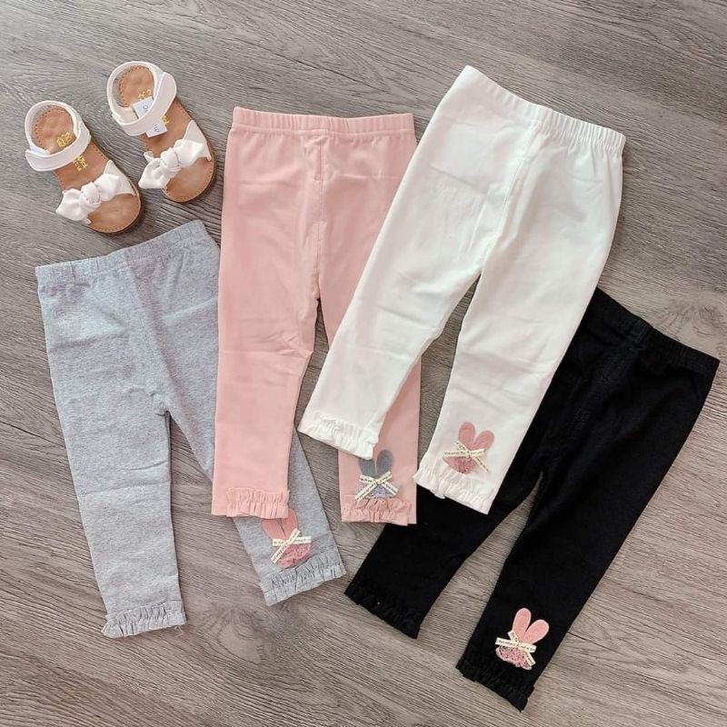 combo 4 quần legging bé gái