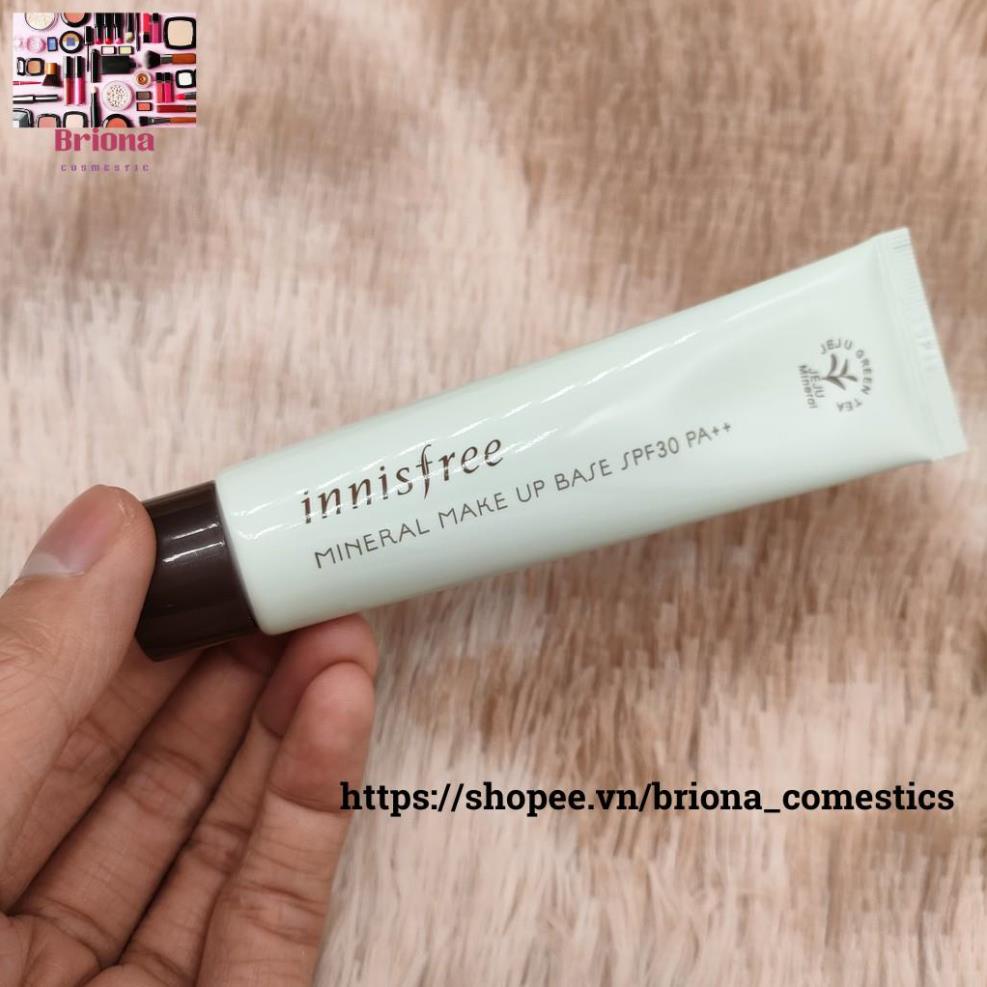 Kem Lót 4 Trong 1 Innisfree Mineral Make Up Base SPF30/PA++ 40ml điều chỉnh hiệu ứng tone da thiết yếu trong trang điểm | BigBuy360 - bigbuy360.vn