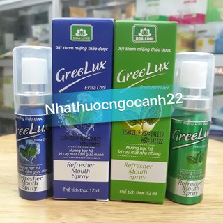 Xịt thơm miệng Greelux Extra Cool Thảo Dược 12ml - Chính hãng