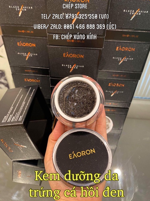 Kem dưỡng da trứng cá hồi đen E’aoron black caviar cream 50ml